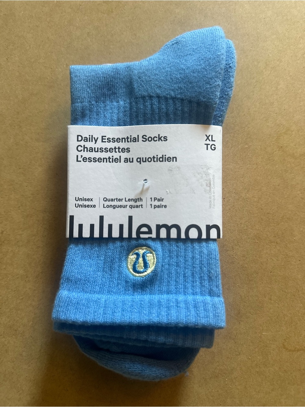 lululemon athletica Light Blue Quarter-Length Daily Socks